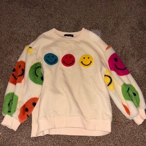 Colorful Smiley Face Sweater